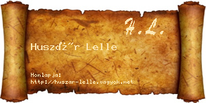 Huszár Lelle névjegykártya